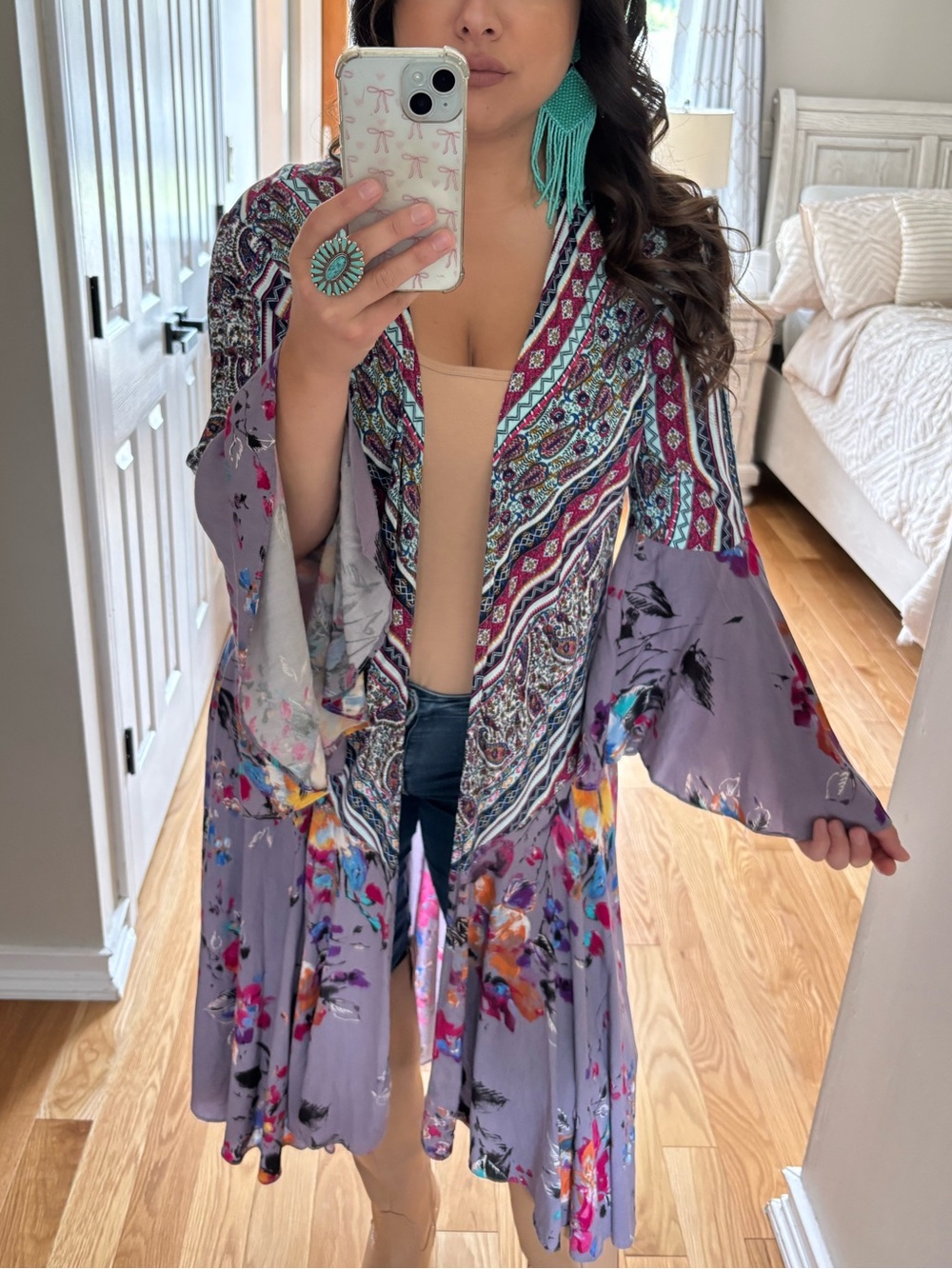 Umgee bohemian kimono duster - Picture 1 of 8